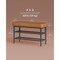 Entryway Shoe Rack Bench with Cushion, 3 Tier Storage Shelf Bench with Steel Frame and PU Leather Seat for Hallway Bedroom Closet
